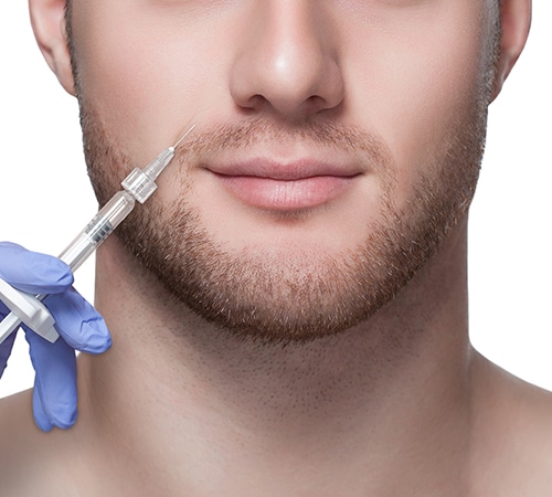 Man Getting Injectable of Platelet-Rich Plasma at Yaletown Laser Centre